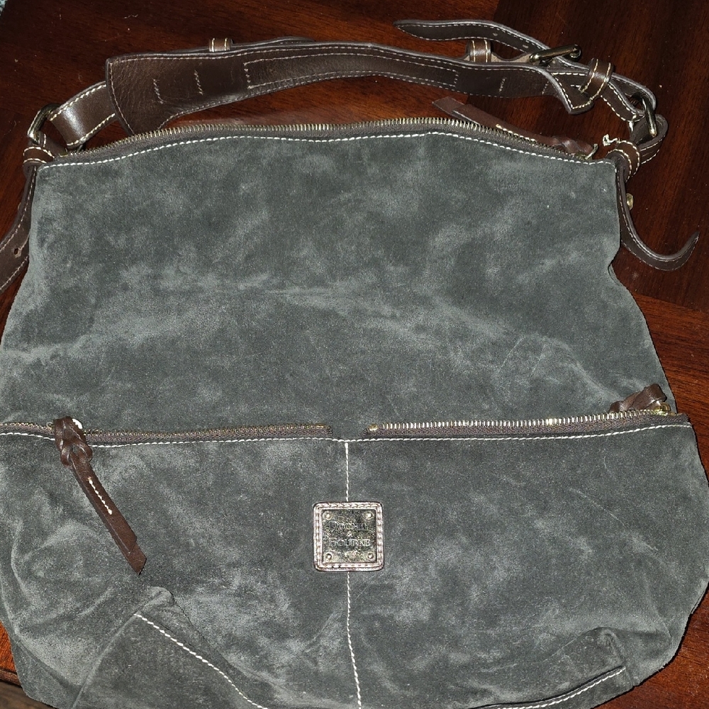 Dooney & Bourke Gray Suede Satchel